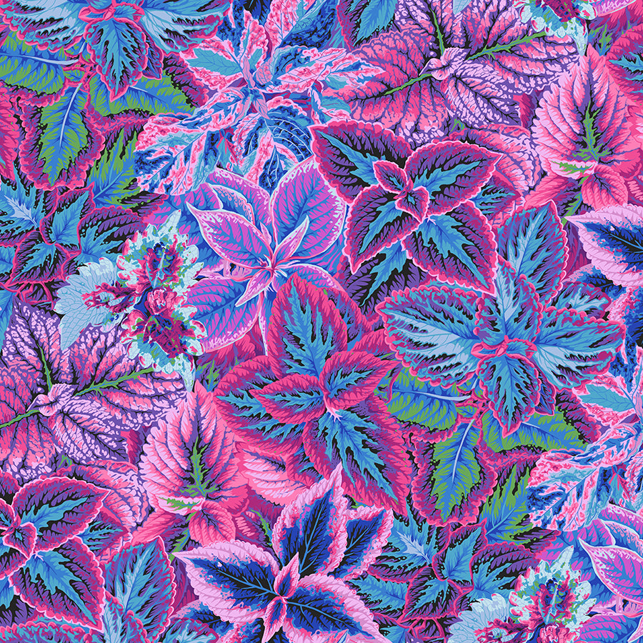 Kaffe Fassett Collective Bold Leaves Blue