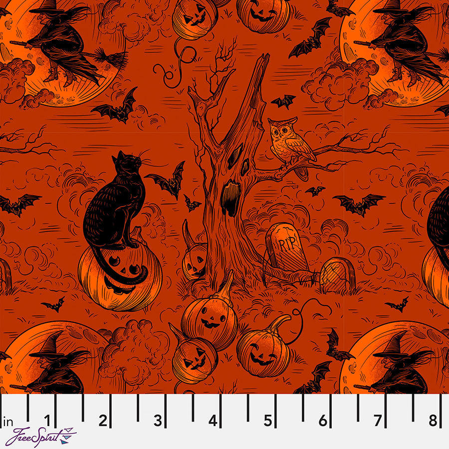 Costumes & Cobwebs Haunted Toile Orange