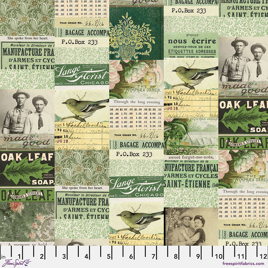 Eclectic Elements Palette - Green Collage Green