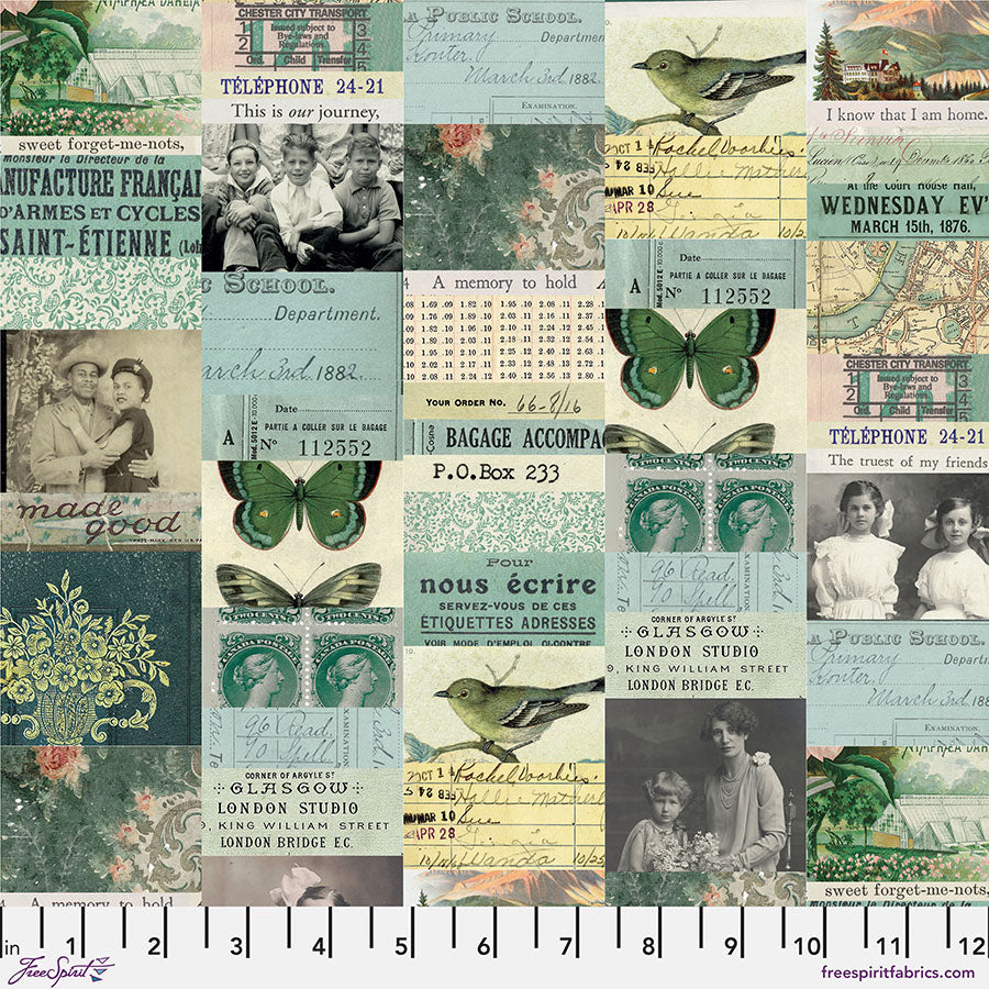 Eclectic Elements Palette - Teal Collage Teal