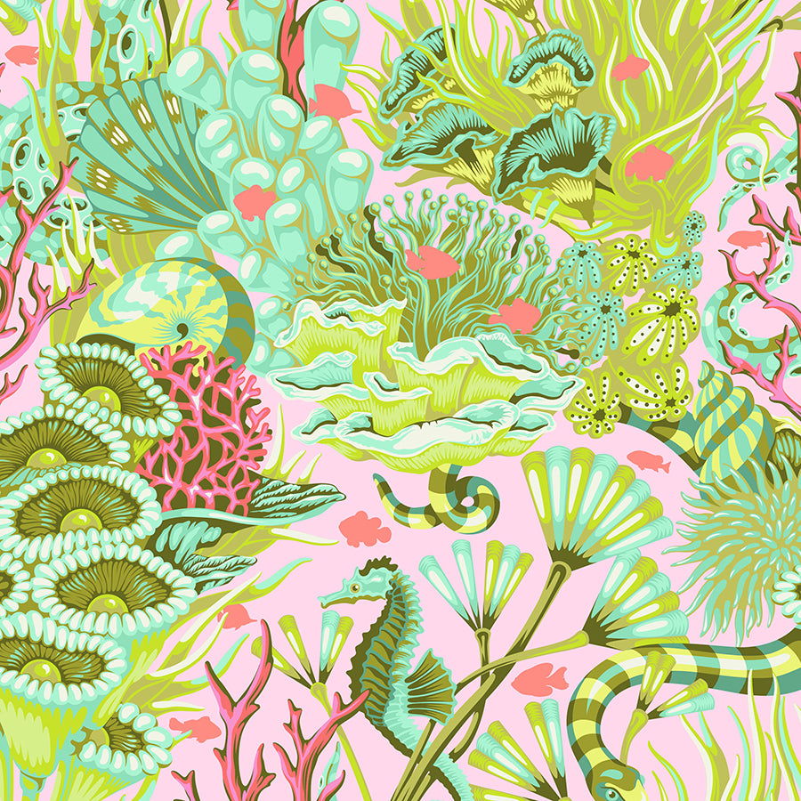 Floral Reef Reef What You Sew Coralline