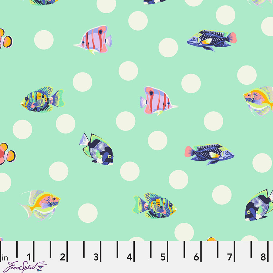 Floral Reef School Crossing Seafoam