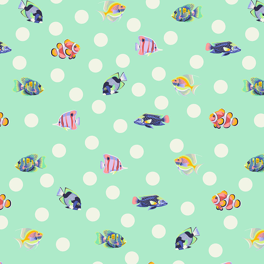 Floral Reef School Crossing Seafoam