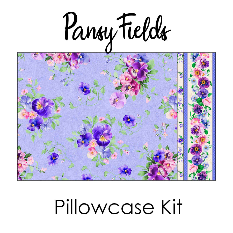 Pansy Fields Pillowcase Kit from Wilmington