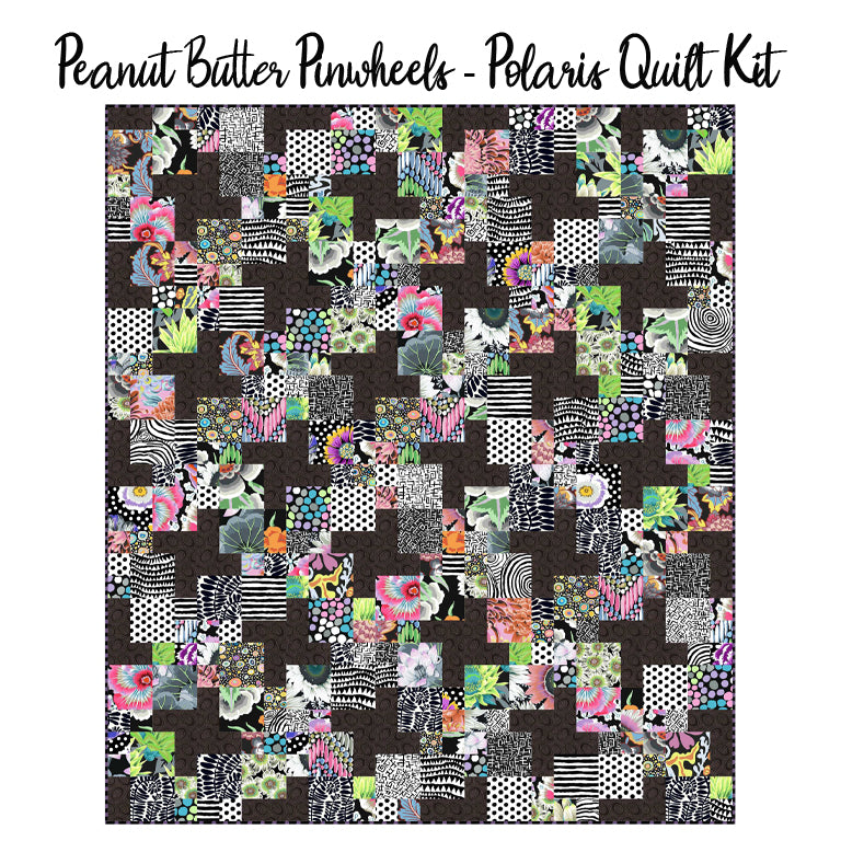 Peanut Butter Pinwheels - Polaris Quilt Kit with Kaffe Fassett Collective from Free Spirit