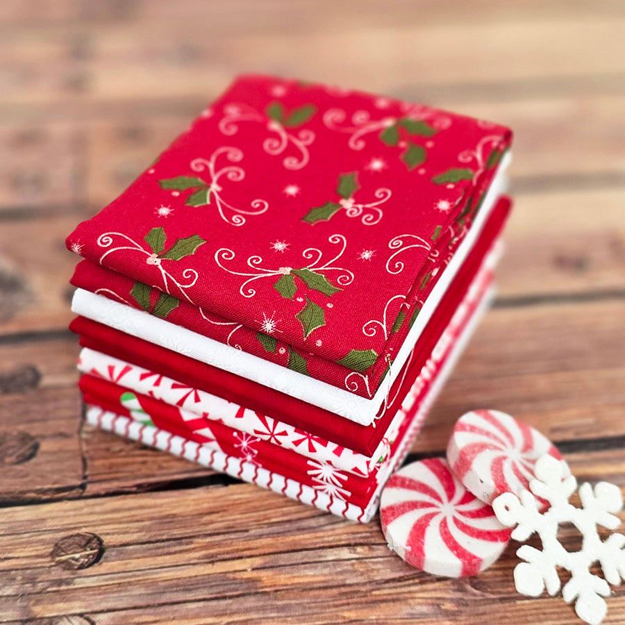 Peppermint Twist – FWFS Exclusive 6 Piece Fat Quarter Bundle