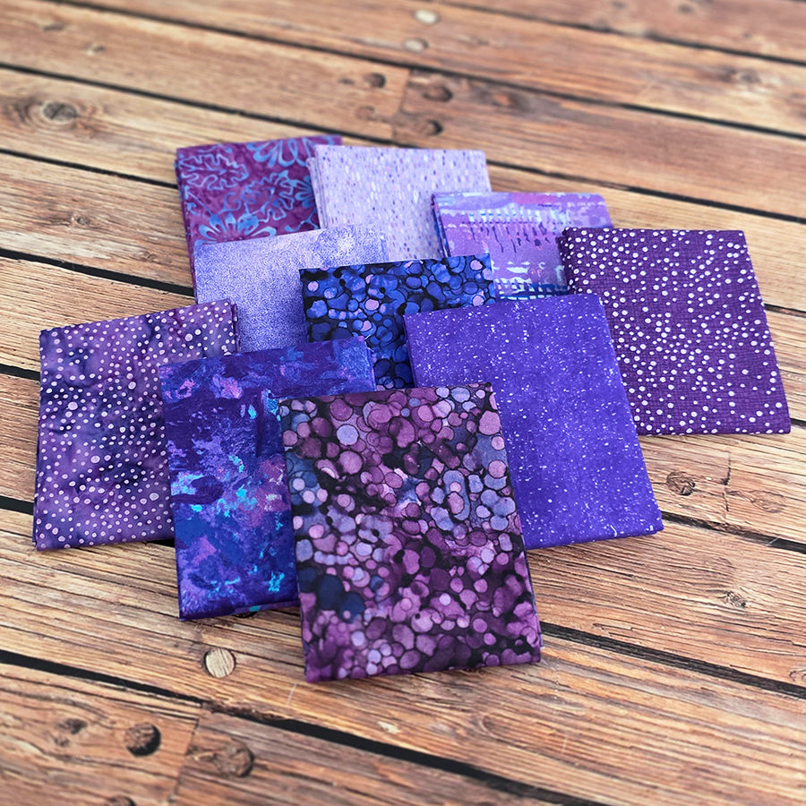 Plum Crazy Purple Fat Quarter Bundle FWFS Exclusive