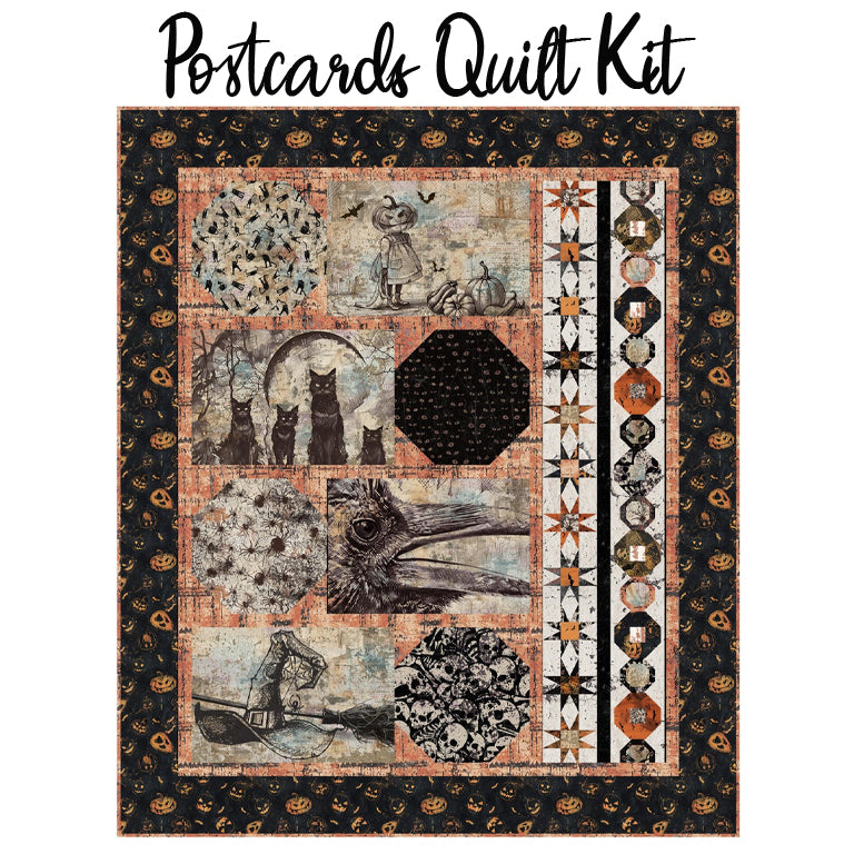 Postcards Quilt Kit with Scary Spice from Studio E