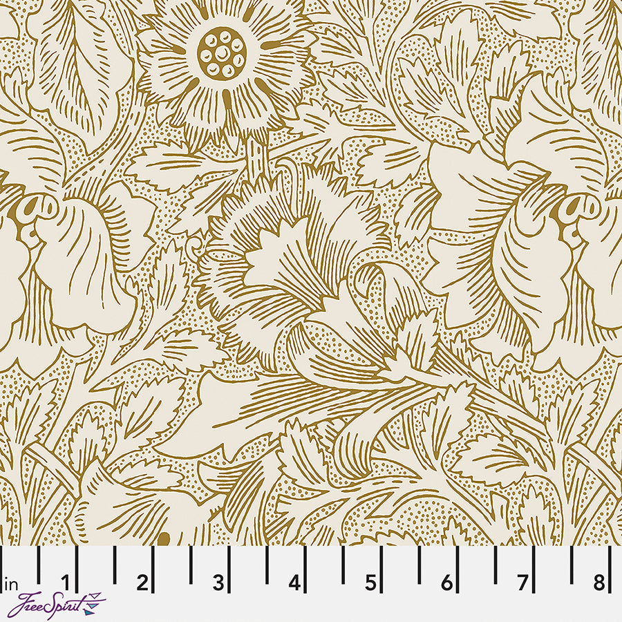 108" Wide Quilt Backing Lodden Pure Poppy Pearwood