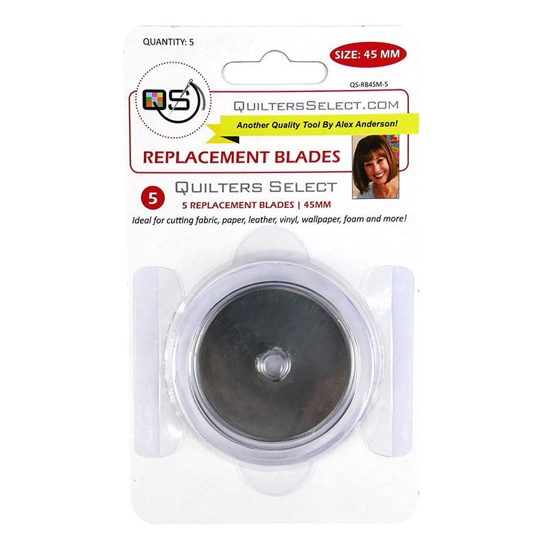 45mm Rotary Blade Replacements 5pk by Quilter's Select