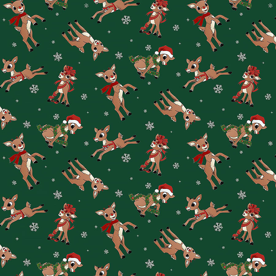 Rudolph The Red-Nosed Reindeer Rudolph Toss Dark Green