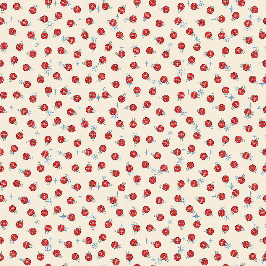 Rudolph The Red-Nosed Reindeer Bauble Dot Cream