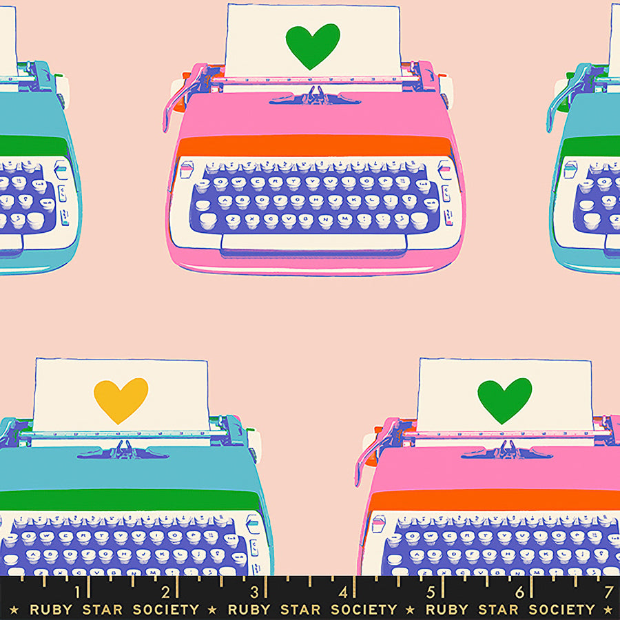 Best Day Ever Typewriters Vintage Pink