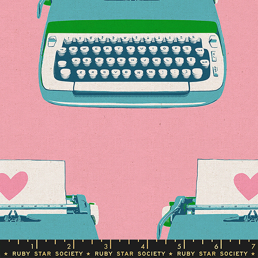 Best Day Ever Typewriters Canvas Posy