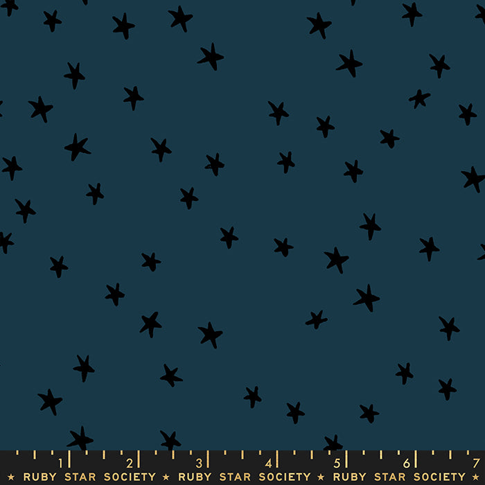 Starry Night Sky Blue Smoke