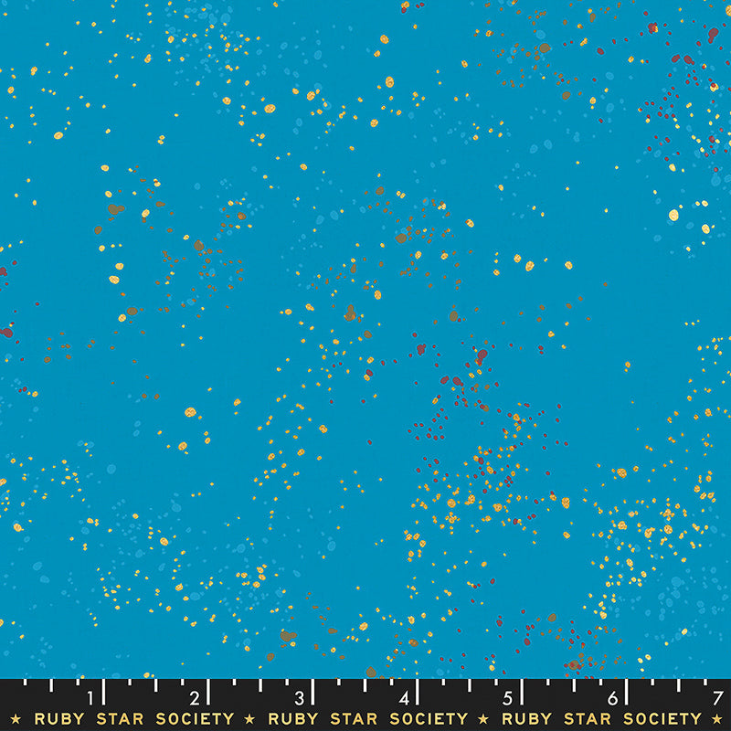 Speckled Bright Blue Metallic