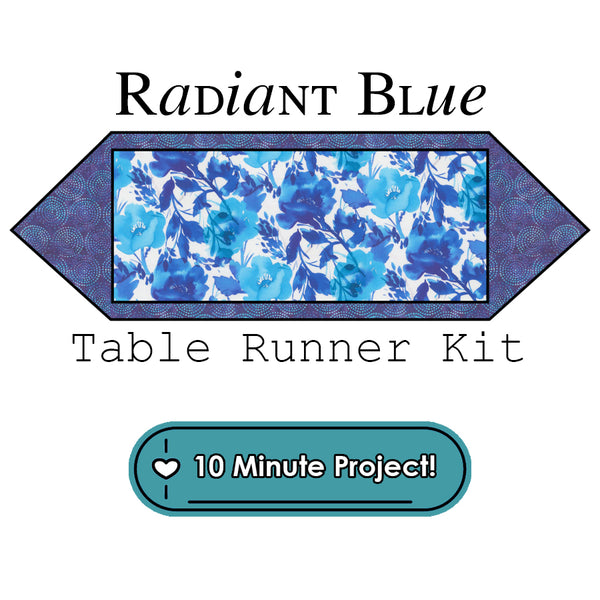 Radiant Blue 10 Minute Table Runner Kit Moda