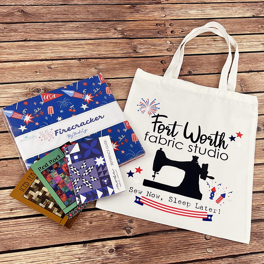 Red, White & Maker Bag – Filled with Quilty Goodies