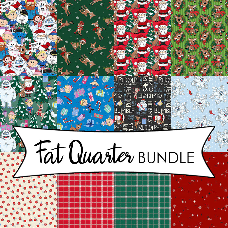 Rudolph The Red-Nosed Reindeer Fat Quarter Bundle