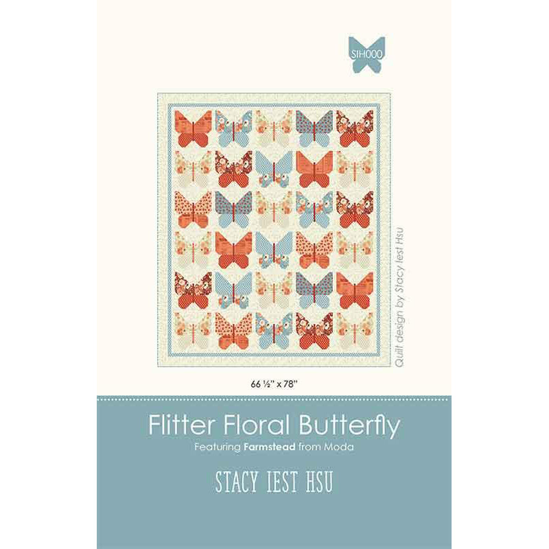 Flitter Floral Butterfly Quilt Pattern by Stacy Iest Hsu