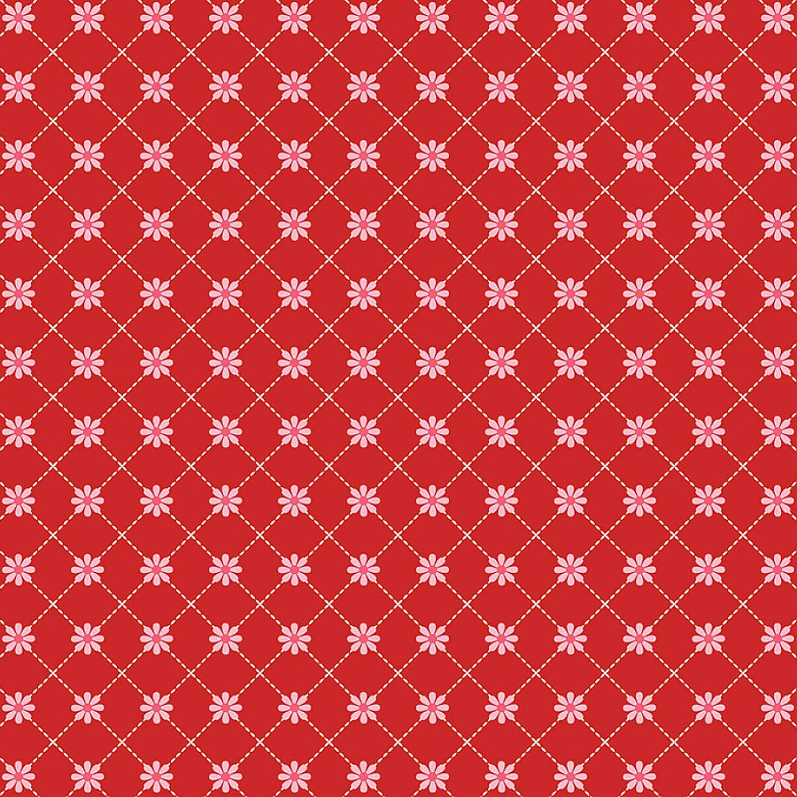 Smitten Chicken Lazy Daisy Red