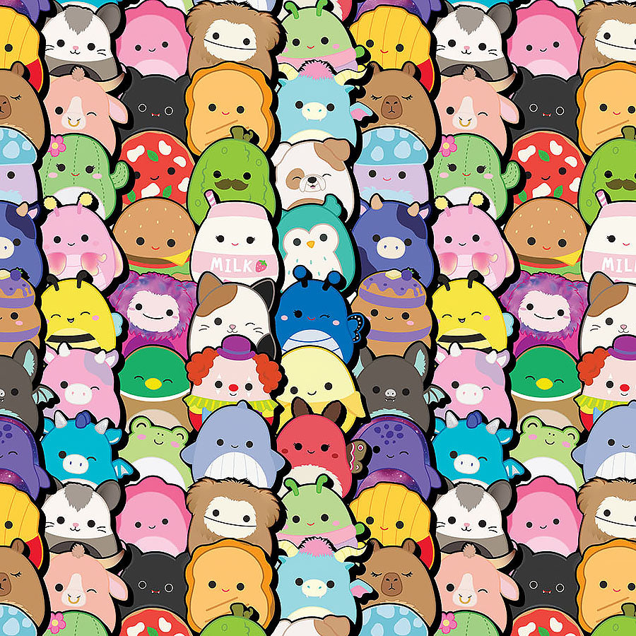 Squishmallows Packed Friends Black