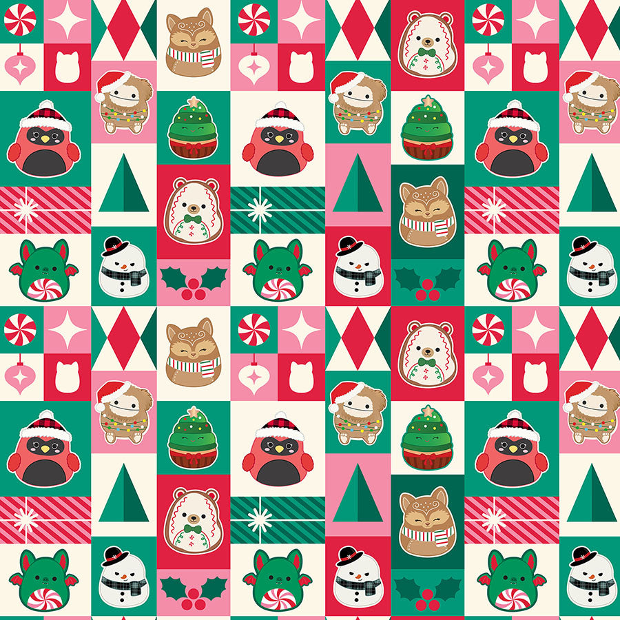 Squishmallows Squish the Season Festive Cream Multi