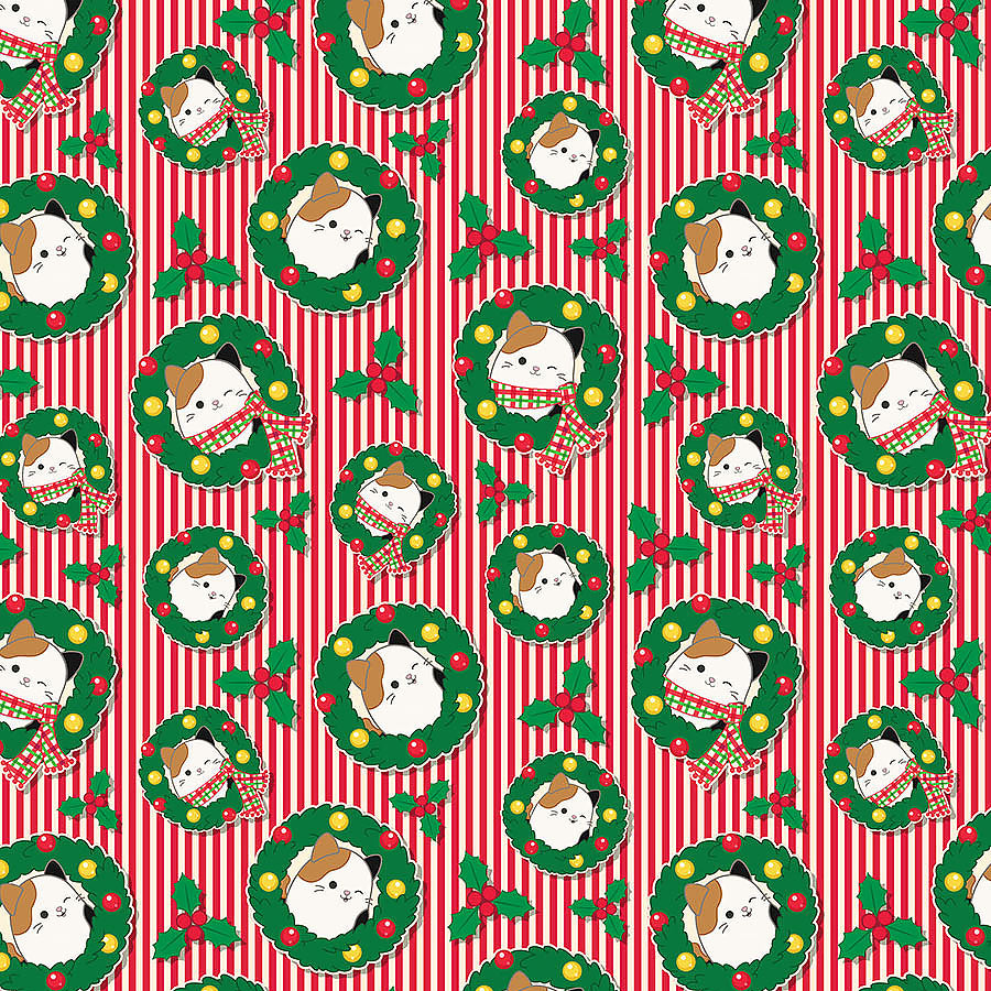 Squishmallows Squish the Season Cam Wreaths Red Multi