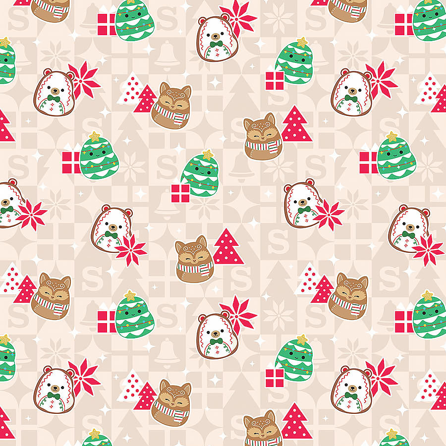 Squishmallows Squish the Season Gingerbread Beige