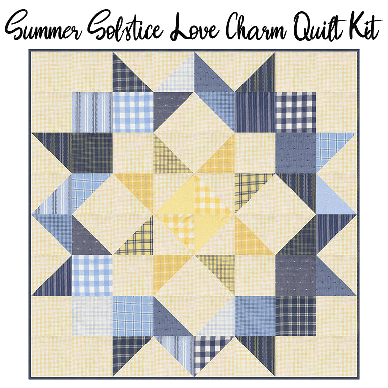Summer Solstice Love Charm Quilt Kit from FWFS