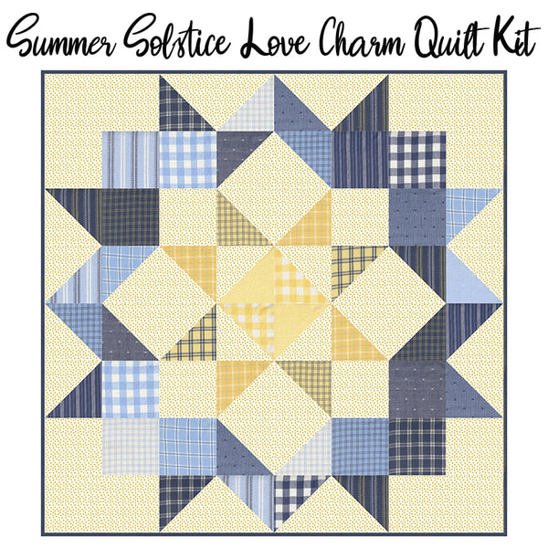 Summer Solstice Love Charm Quilt Kit from FWFS