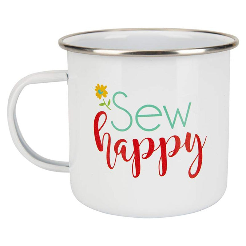 Lori Holt Vintage Happy 2 Enamel Tin Mug by Riley Blake