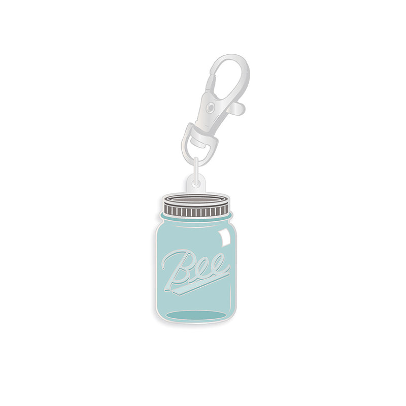Enamel Happy Charm Jar