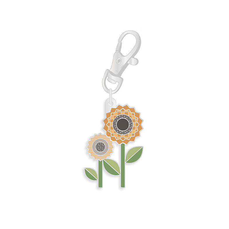 Enamel Happy Charm Sunflower
