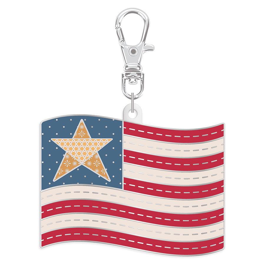 Lori Holt Enamel Happy Charm Flag by Riley Blake