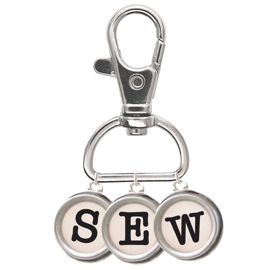 Lori Holt Enamel Happy Charm "Sew" Typewriter Keys by Riley Blake