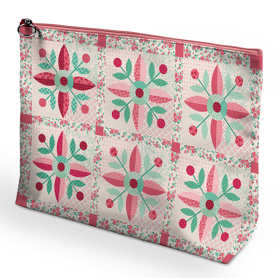 Lori Holt Berry & Sage Vinyl Project Bag by Riley Blake