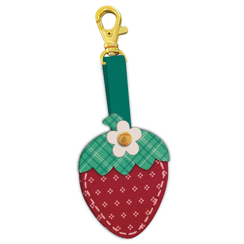 Lori Holt Leather Strawberry Charm by Riley Blake