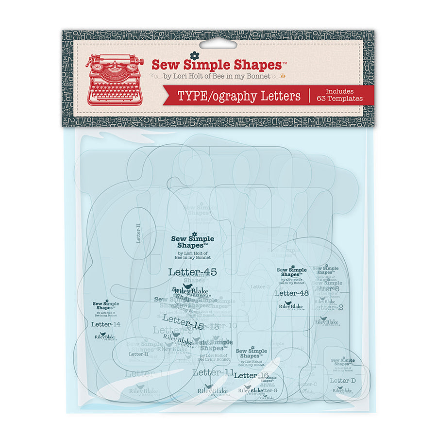 Lori Holt TYPE/ography Letters Sew Simple Shapes by Riley Blake