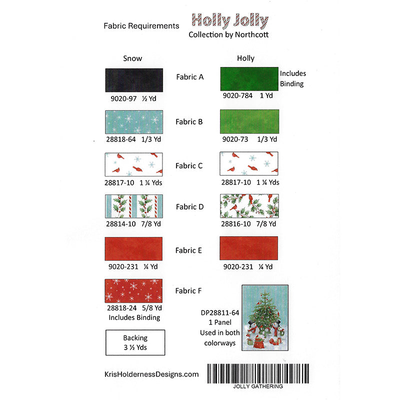 Jolly Gathering Quilt Pattern by Northcott