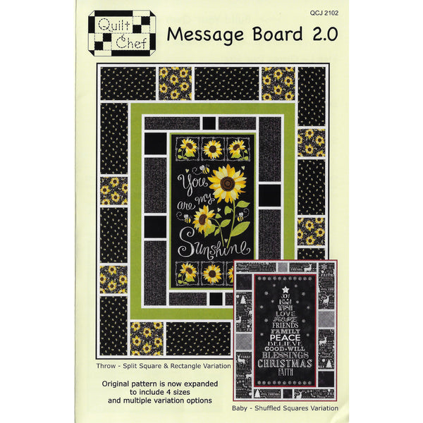 Message Board 2.0 Quilt Pattern by the Quilt Chef