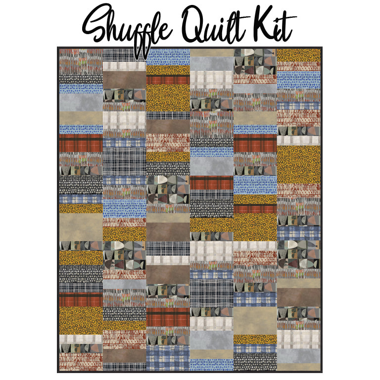 Shuffle Quilt Kit with The Flannel One from Windham