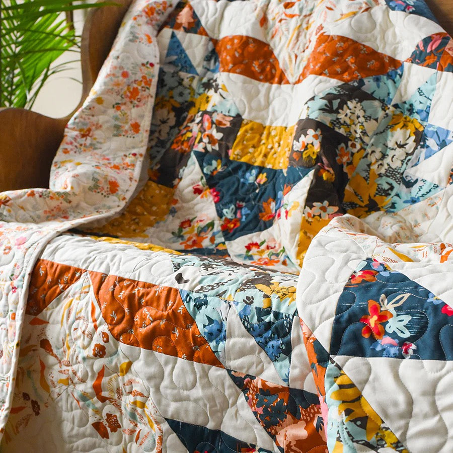 Sunlit Quilt Kit with Boho Haven from Moda