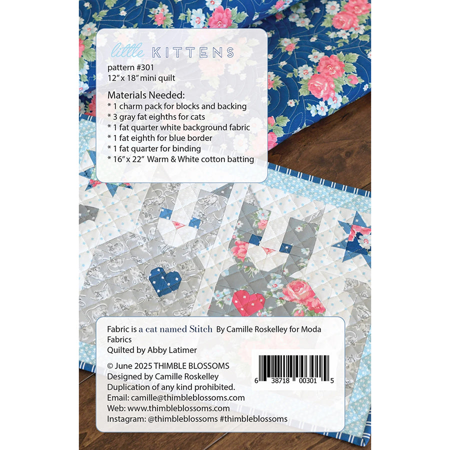Little Kittens Quilt Pattern by Thimble Blossoms