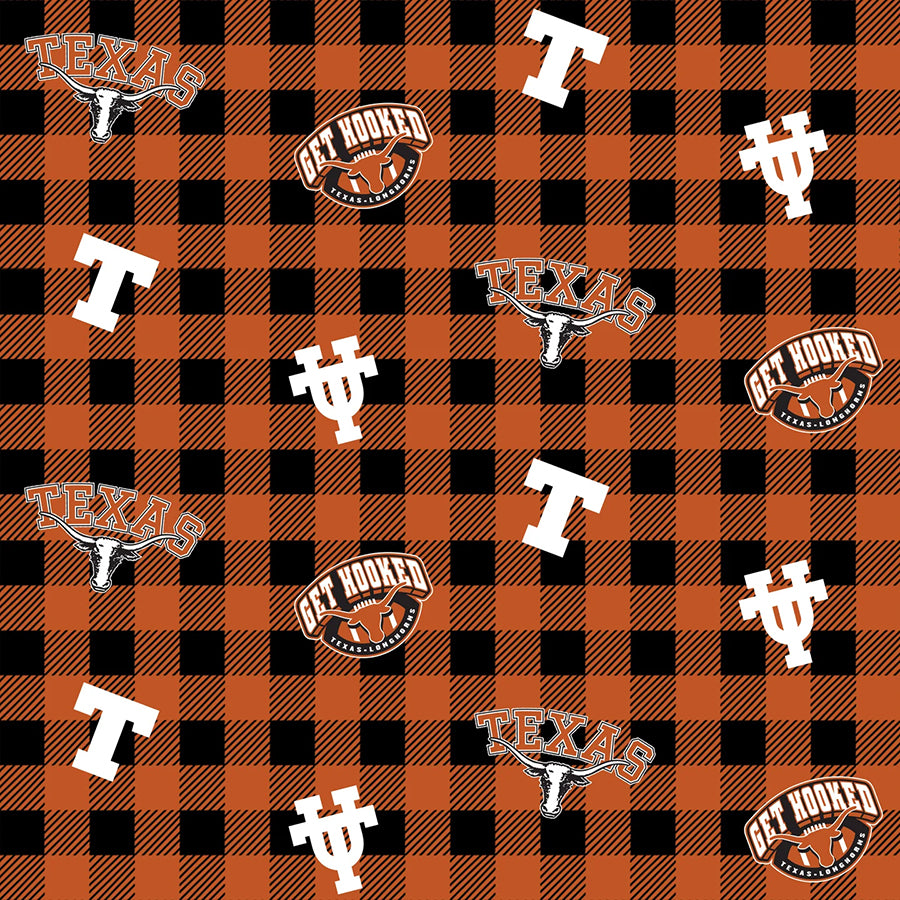 College Fabrics Texas Buffalo Plaid