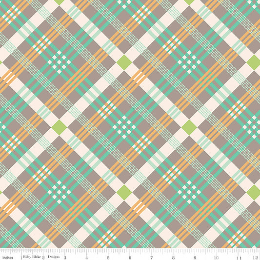 108" Wide Quilt Backing Farmer's Daughter Plaid Rustic from Riley Blake 3 YARD CUT