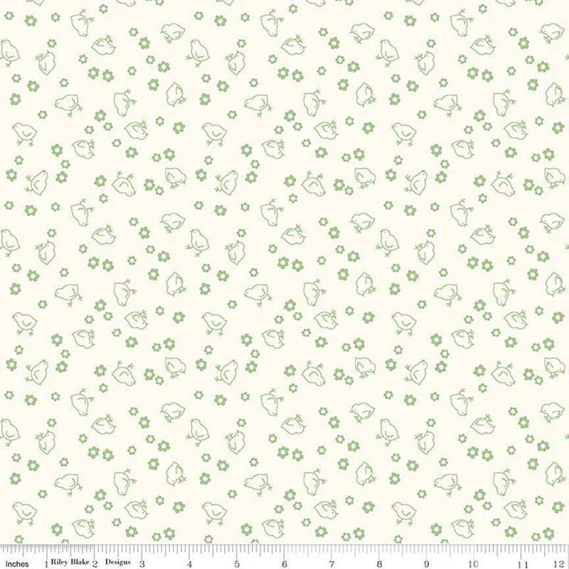 108" Wide Quilt Backing Bee Backings and Borders Chick Green