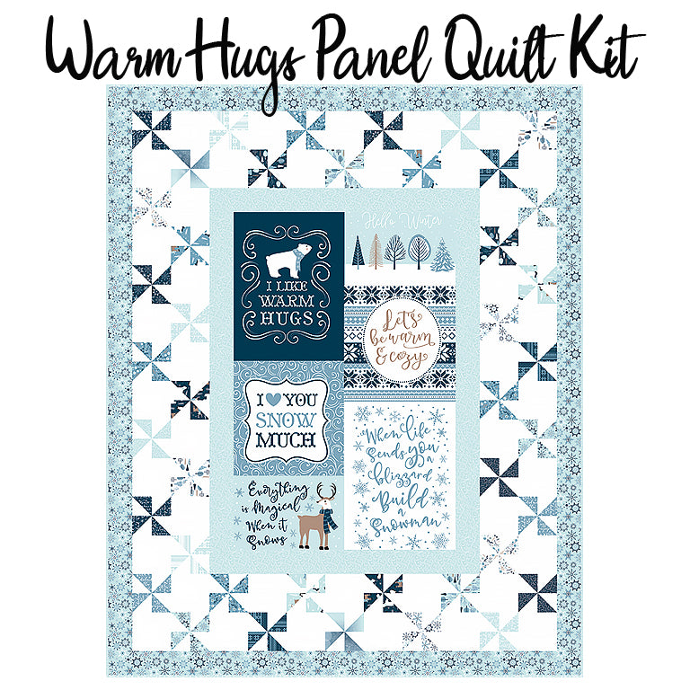 Warm Hugs Panel Quilt Kit with Winter Magic from Riley Blake