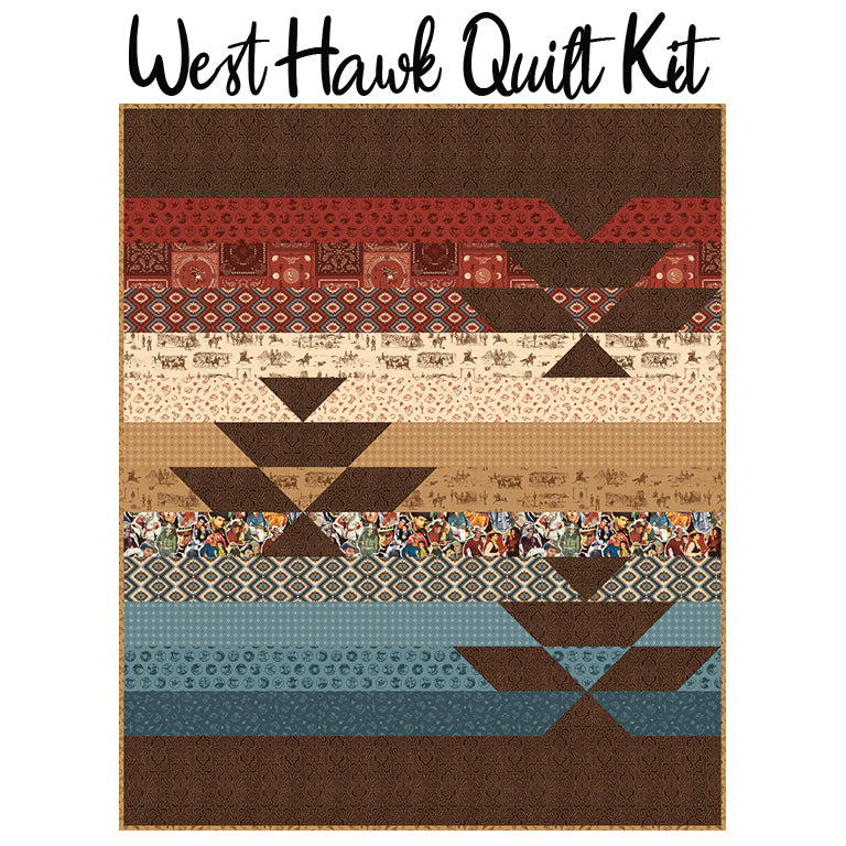 West Hawk Quilt Kit with John Wayne American West from Riley Blake