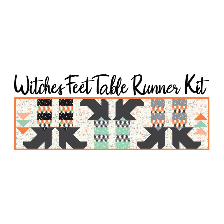 Witches Feet Table Runner Kit with Frank & Friends from Riley Blake